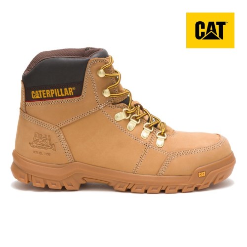 Caterpillar Outline Steel Toe Miesten Turvakengät Ruskea (VRGXD)